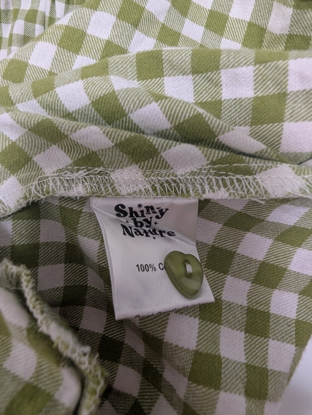 Shiny by Nature Gingham Dress - Matcha Green - Picture 6 of 6